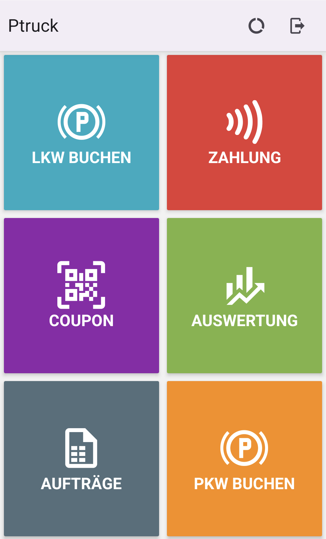 PTruck App Screenshot